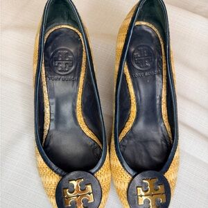 Tory Burch Sally Raffia Wedge